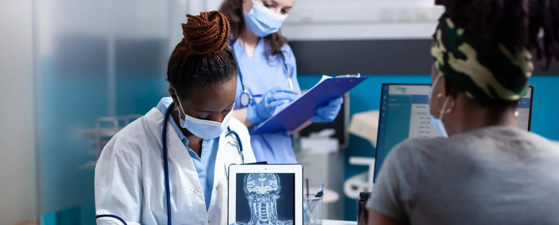 Remote Healthcare Professionals Supporting Patient Care and Operations